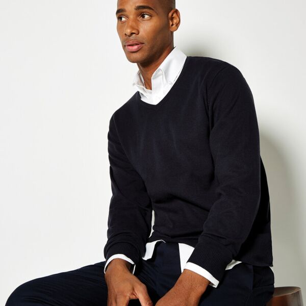 ARUNDEL - v-neck sweater long sleeve (classic fit). Thumbnail