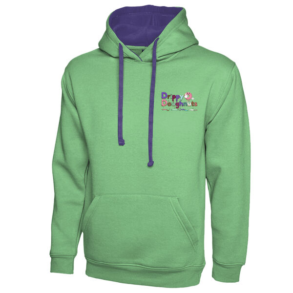 DD - ADULT CONTRAST HOODIE - LB LOGO & BIG DOUG ON THE BACK Thumbnail